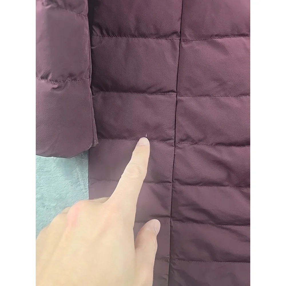 MICHAEL KORS Hooded Packable Puffer Jacket Womens Size S Purple Designer - Picture 7 of 11